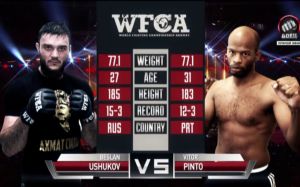 Видео боя Витор Пинто - Беслан Ушуков WFCA 50