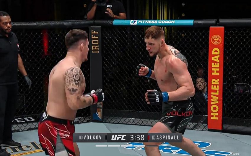 Видео боя Александр Волков – Том Аспинэлл UFC Fight Night 204