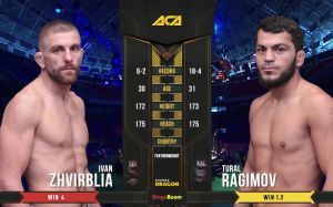 Видео боя Иван Жвирбля - Турал Рагимов на ACA 98 - Fight Day