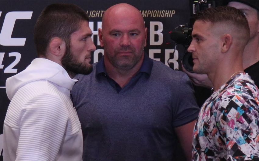 Битва взглядов участников турнира UFC 242: Хабиб Нурмагомедов - Дастин Порье