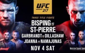 Видео боев турнира UFC 217
