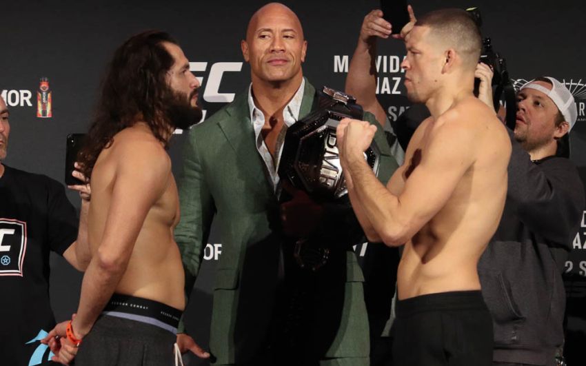 Видео боя Хорхе Масвидаль - Нейт Диас UFC 244