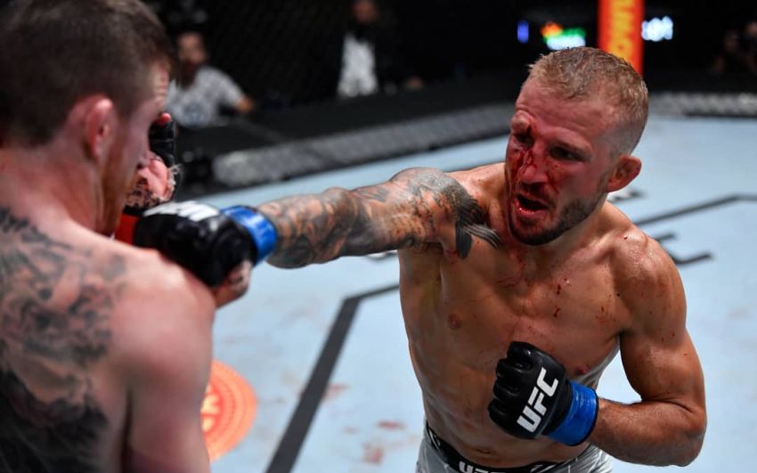 Ти Джей Диллашоу победил Кори Сандхагена в главном бою UFC on ESPN 27