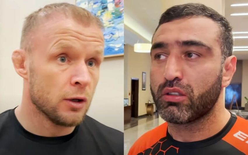 Александр Шлеменко толкнул Артура Гусейнова на битве взглядов: видео