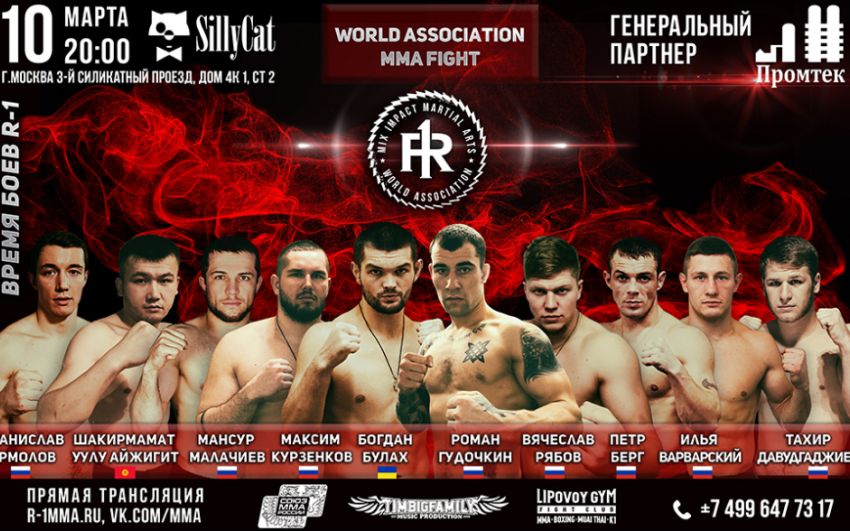Прямая трансляция R-One Selection MMA 2: Богдан Булах - Роман Гудочкин
