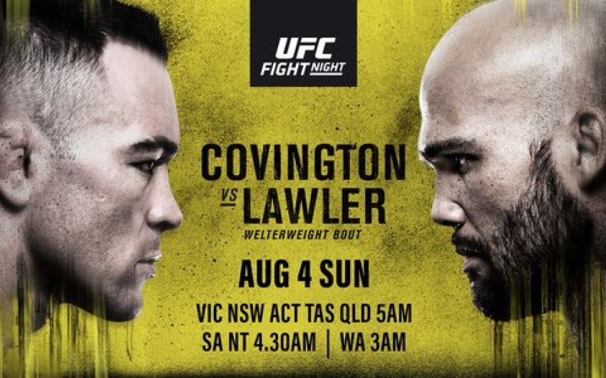 Файткард турнира UFC on ESPN 5: Колби Ковингтон - Робби Лоулер