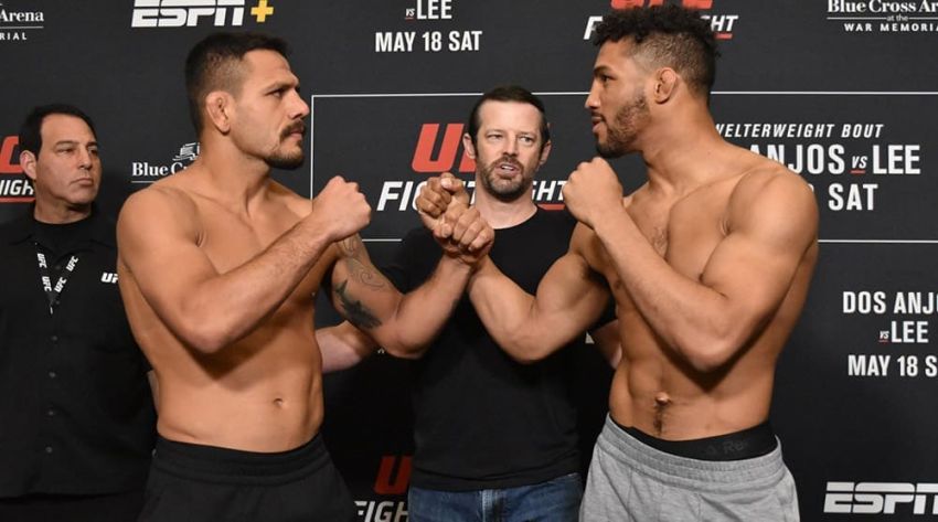Видео боя Рафаэль Дос Аньос - Кевин Ли UFC Fight Night 152