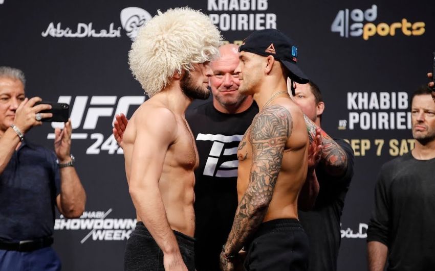 Финальная битва взглядов бойцов турнира UFC 242