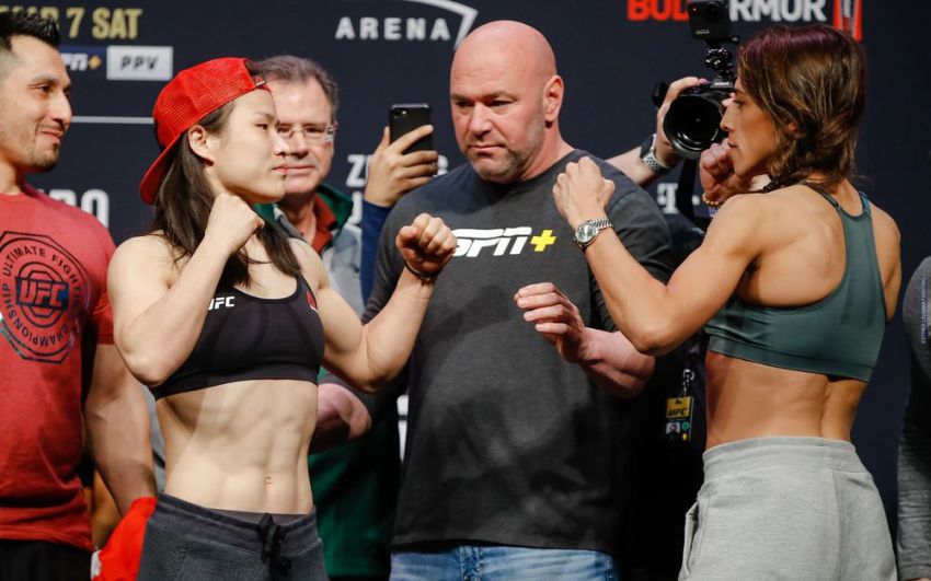Видео боя Вейли Жанг - Йоанна Енджейчик UFC 248