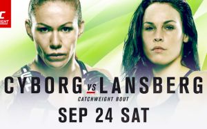 Прямая трансляция UFC Fight Night 95 (Brasilia) - Крис "Сайборг" Жустино - Лина Лансберг