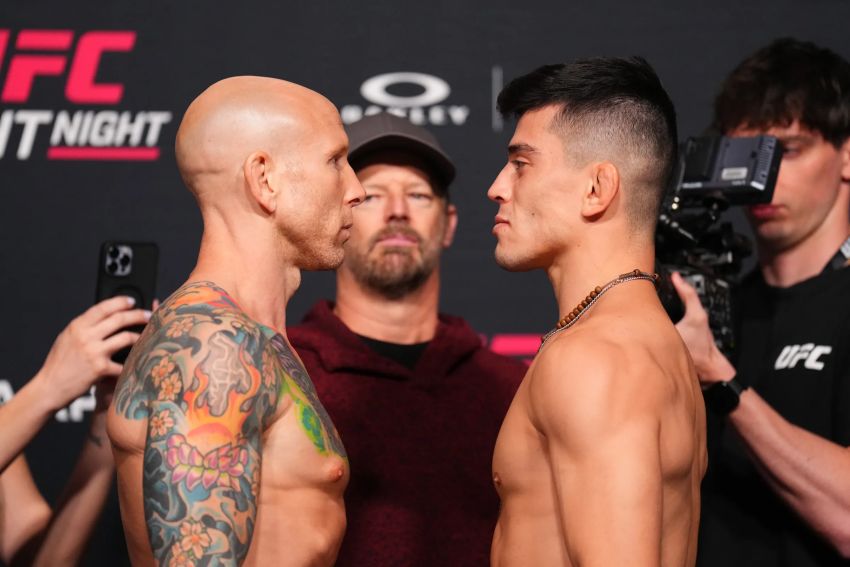 Результаты взвешивания турнира UFC Fight Night 269