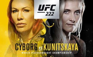 Результаты взвешивания участников турнира UFC 222: Сайборг - Куницкая