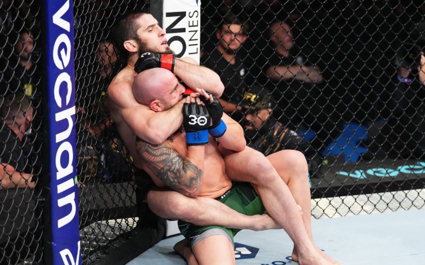 "Это крепкий орешек": Махачев высказался о Волкановски после боя на UFC 284