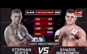 Видео боя Штефан Пютц - Хадис Ибрагимов M-1 Challenge 88