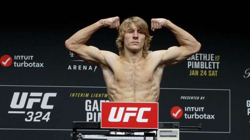Результаты взвешивания турнира UFC 324