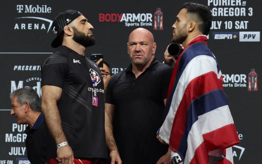 Видео боя Омари Ахмедов - Брэд Таварес UFC 264