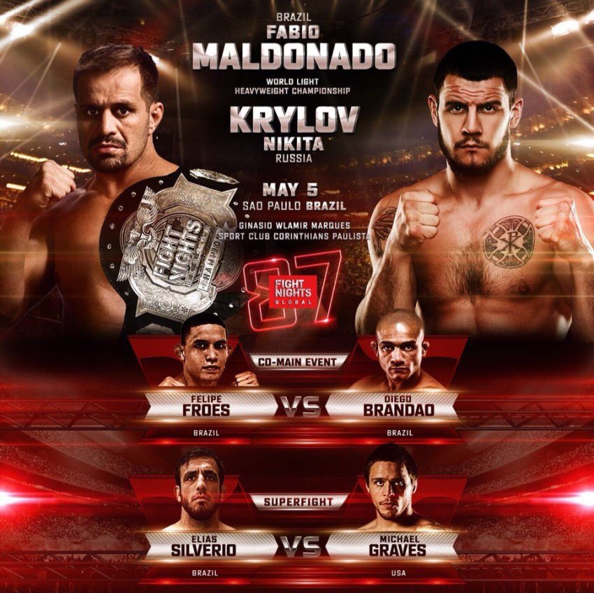 FIGHT NIGHTS GLOBAL 87 пройдет в Бразилии 