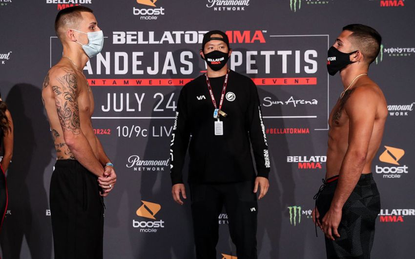 Результаты взвешивания Bellator 242: Рики Бандехас - Серхио Петтис