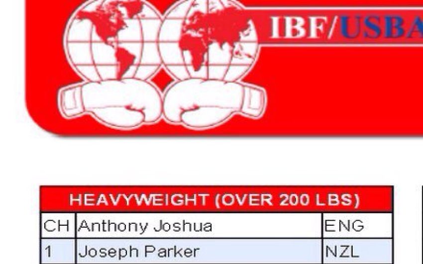  Новый рейтинг Международной боксёрской федерации (IBF) в супертяжелом весе.