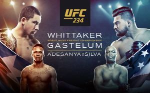 Прямая трансляция UFC 234: Роберт Уиттакер - Келвин Гастелум