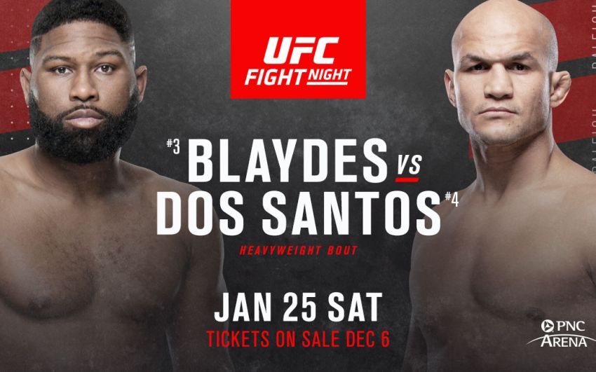 UFC Fight Night 166: Кертис Блэйдс – Джуниор Дос Сантос. Смотреть онлайн прямой эфир