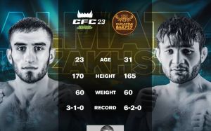Видео боя Боходир Бокиев - Сураджи Гасанов GFC 23