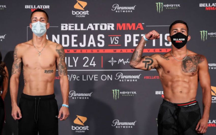 Взвешивание и битвы взглядов перед турниром Bellator 242: Рики Бандехас - Серхио Петтис