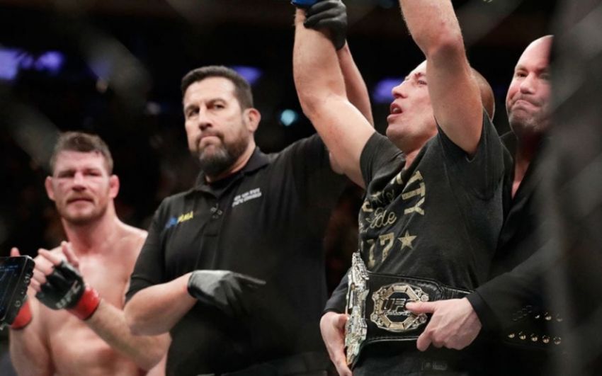 Интервью Жоржа Сент-Пьера и Майкла Биспинга после боя на UFC 217