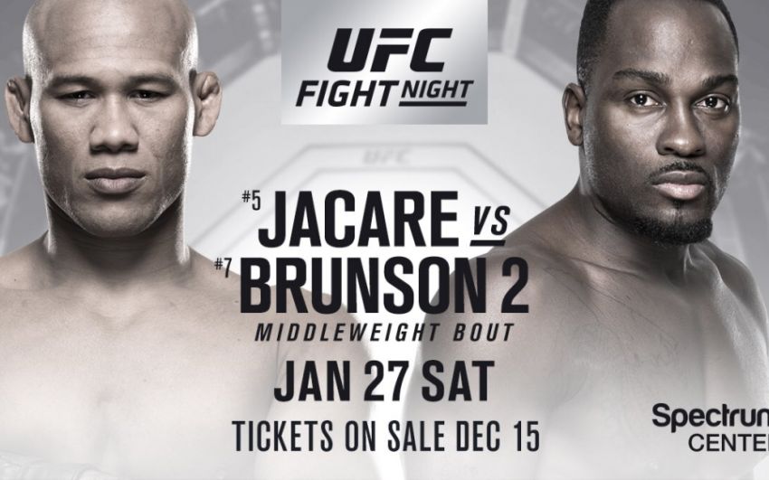 Официально: Джакаре Соуза - Дерек Брансон на турнире UFC в Шарлотте 27 января