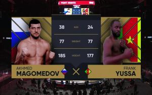 Видео боя Ахмед Магомедов – Франк Юсса AMC Fight Nights Global & "Стальное сердце"