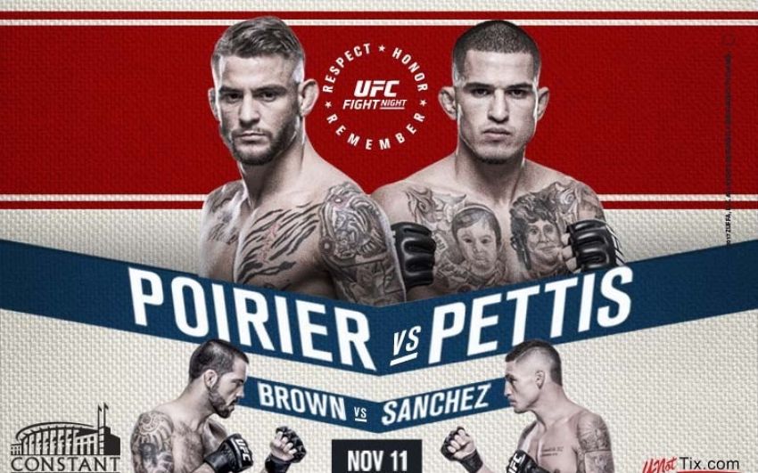 Прямая трансляция UFC Fight Night 120: Порье - Петтис, Орловский - Албини