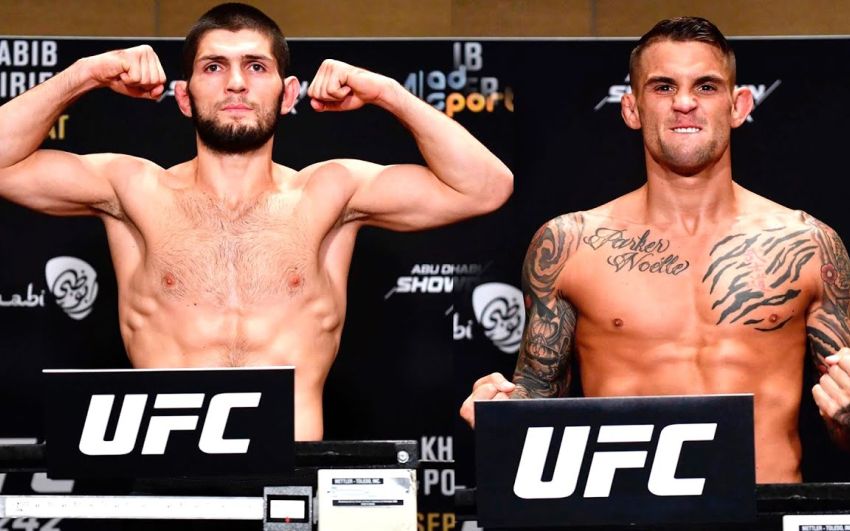 Официальное взвешивание перед турниром UFC 242: Хабиб Нурмагомедов - Дастин Порье