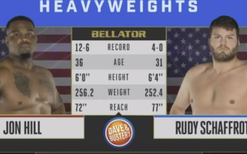 Видео боя Руди Шаффрот - Джон Хилл Bellator 202