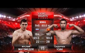 Видео боя Муслим Магомедов - Садырбек Узак FIGHT NIGHTS GLOBAL 60 