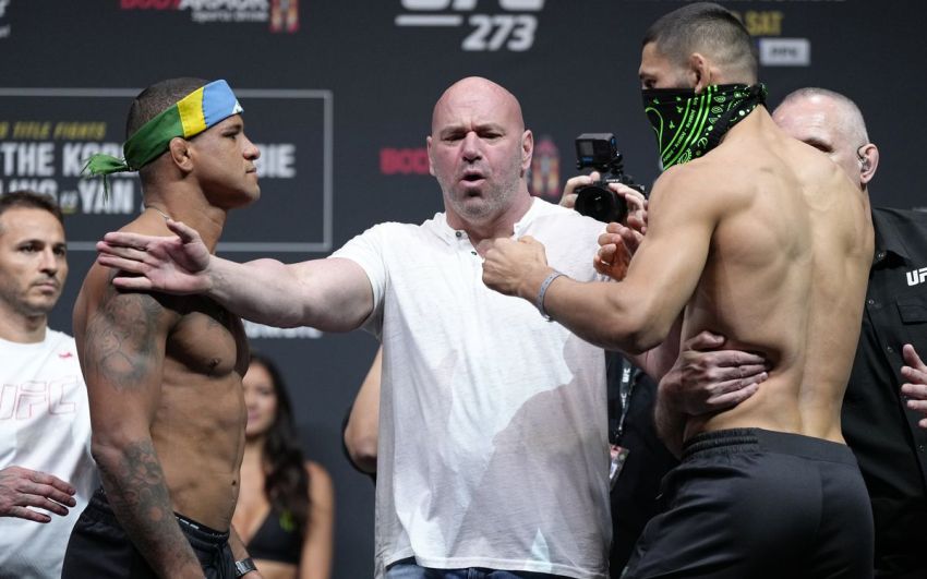 Видео боя Хамзат Чимаев - Гилберт Бернс UFC 273