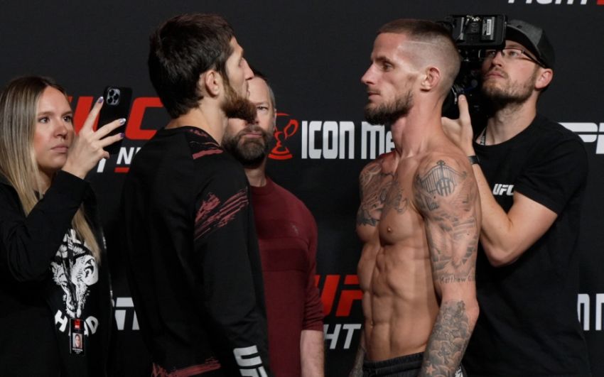 Видео боя Тагир Уланбеков - Натан Манесс UFC Fight Night 214