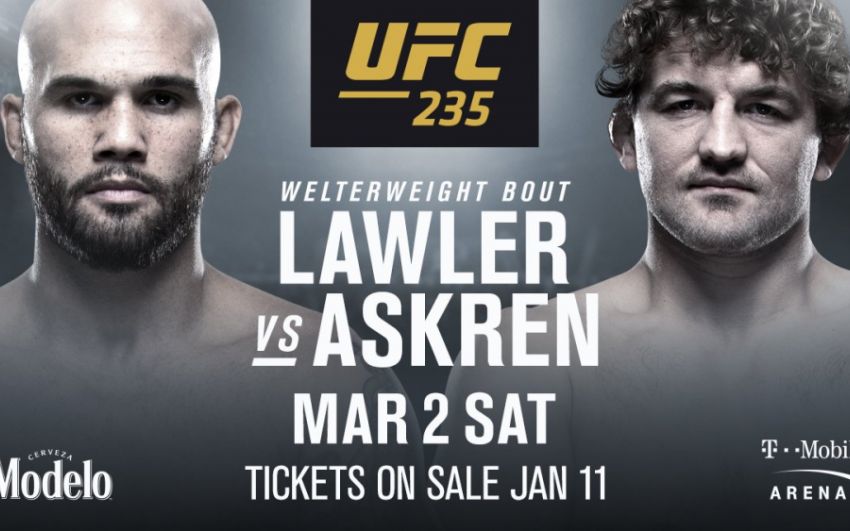 Видео боя Робби Лоулер - Бен Аскрен UFC 235