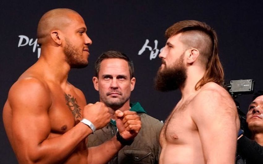 Видео боя Сирил Гэйн - Таннер Босер UFC Fight Night 165