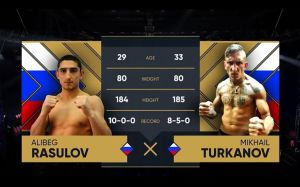 Видео боя Алибег Расулов – Михаил Турканов AMC Fight Nights Сочи