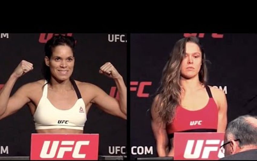 Взвешивание UFC 207: Аманда Нуньес - Ронда Роузи