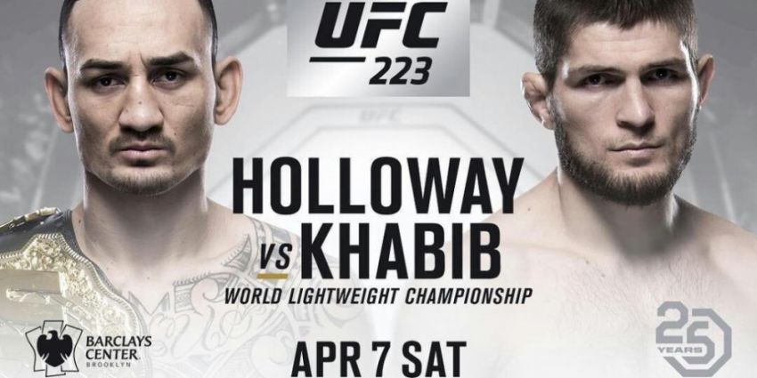 Файткард турнира UFC 223: Холлоуэй - Нурмагомедов