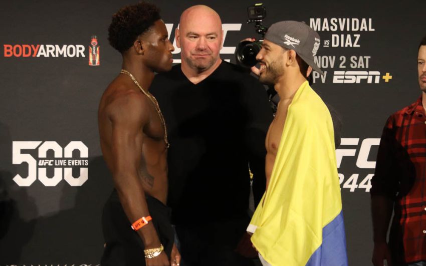 Видео боя Хулио Арсе - Хаким Даводу UFC 244