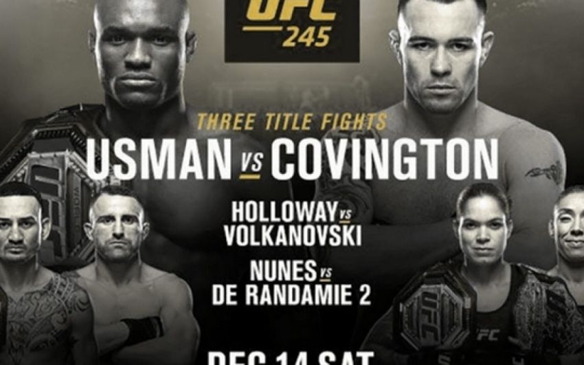 Где смотреть UFC 245: Камару Усман – Колби Ковингтон, Петр Ян – Юрайа Фэйбер