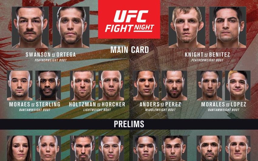 Видео боев турнира UFC Fight Night 123