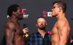 Результаты взвешивания участников турнира UFC on ESPN 62