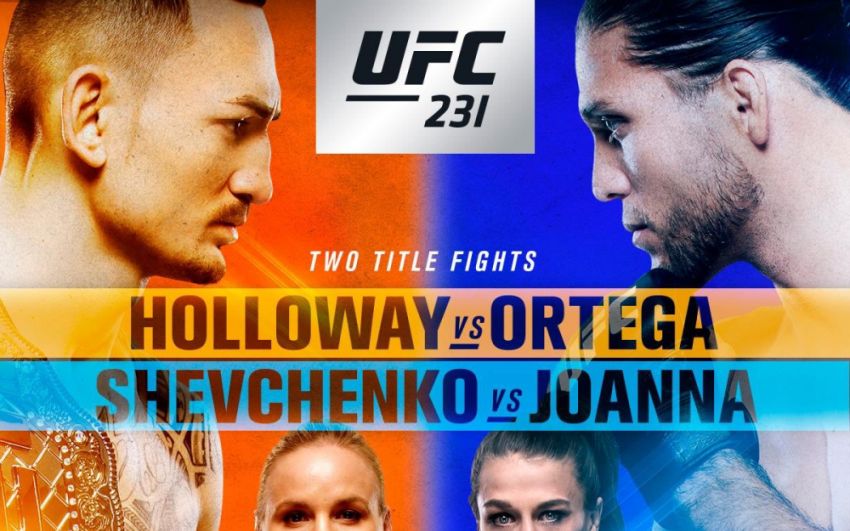Прямая трансляция UFC 231: Макс Холлоуэй - Брайан Ортега