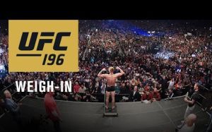 Взвешивание UFC 196 (прямая трансляция)