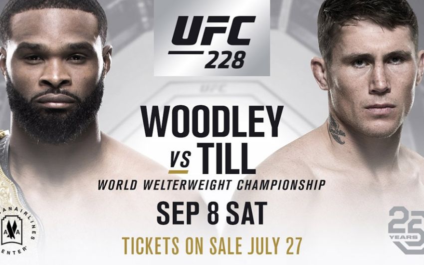 Видео боя Тайрон Вудли - Даррен Тил UFC 228