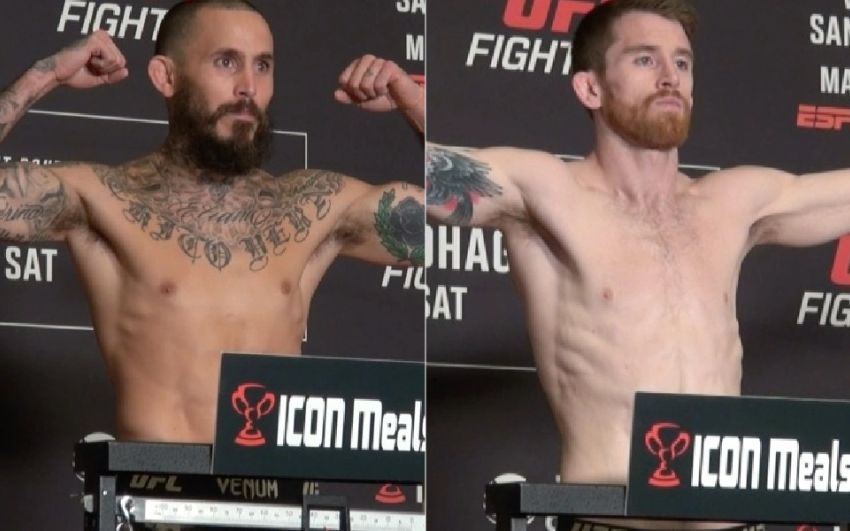 Взвешивание UFC on ESPN 43: Вера оказался тяжелее Сандхагена, один бой отменен