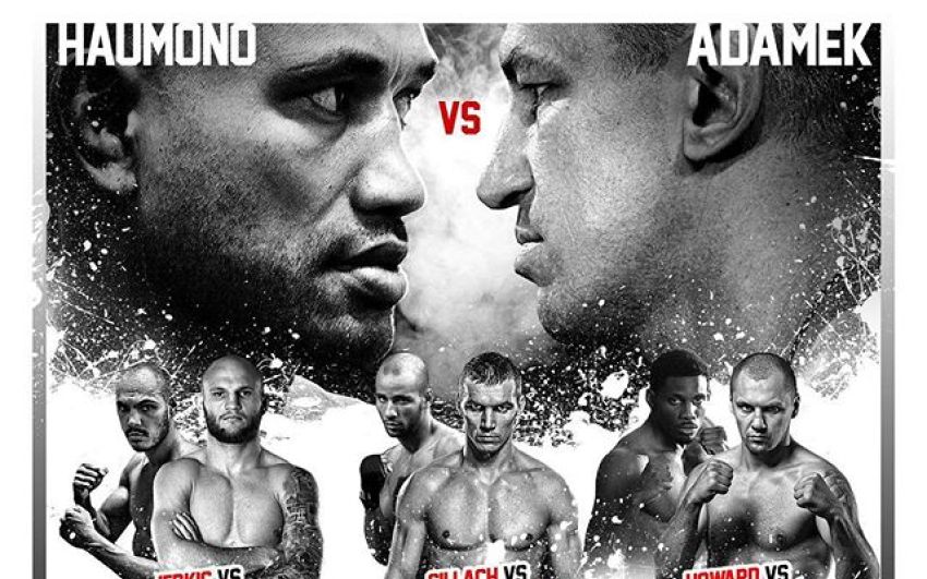 Постер к боям - Адамек vs Хаумоно, Мастернак vs Силлах, Гловацки vs Ховард